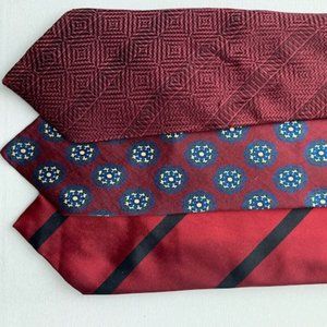 A set of three ties